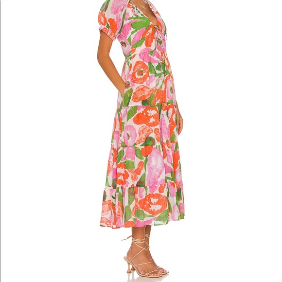Banjanan Norma Dress XS Euphoric Bloom Vivid - Picture 2 of 7